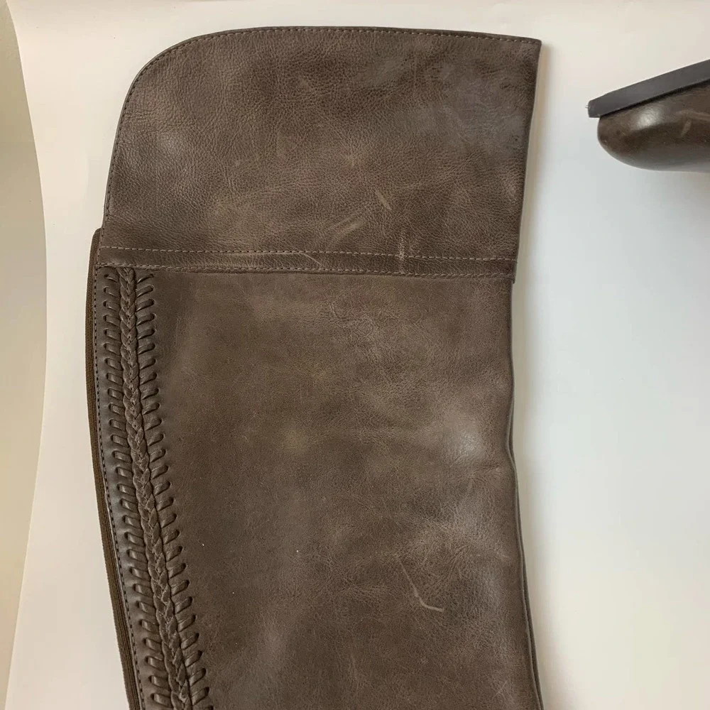 Vince Camuto Bendra Over-the-knee Riding Boots Size 9.5M Leather Brown
